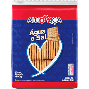 BISCOITO ALCOBACA 400G AGUA E SAL